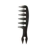 HKM-820051 Double-Sided Retro Oil Hair Comb in Blue, Black, Gold - Versatile Styling Tool