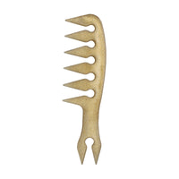 HKM-820051 Double-Sided Retro Oil Hair Comb in Blue, Black, Gold - Versatile Styling Tool