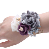 HKM-135059 Elegant Wrist Flower for Weddings - Beautiful Cloth Souvenir for Bridesmaids and Korean Bride Headdress