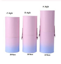 HKM-632659 Gradient PU Leather Makeup Brush Holder Cup – Stylish Storage for All Your Brushes - Multiple Sizes Available