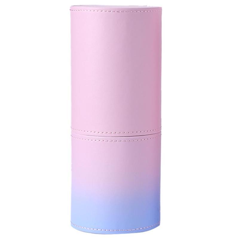 HKM-632659 Gradient PU Leather Makeup Brush Holder Cup – Stylish Storage for All Your Brushes - Multiple Sizes Available
