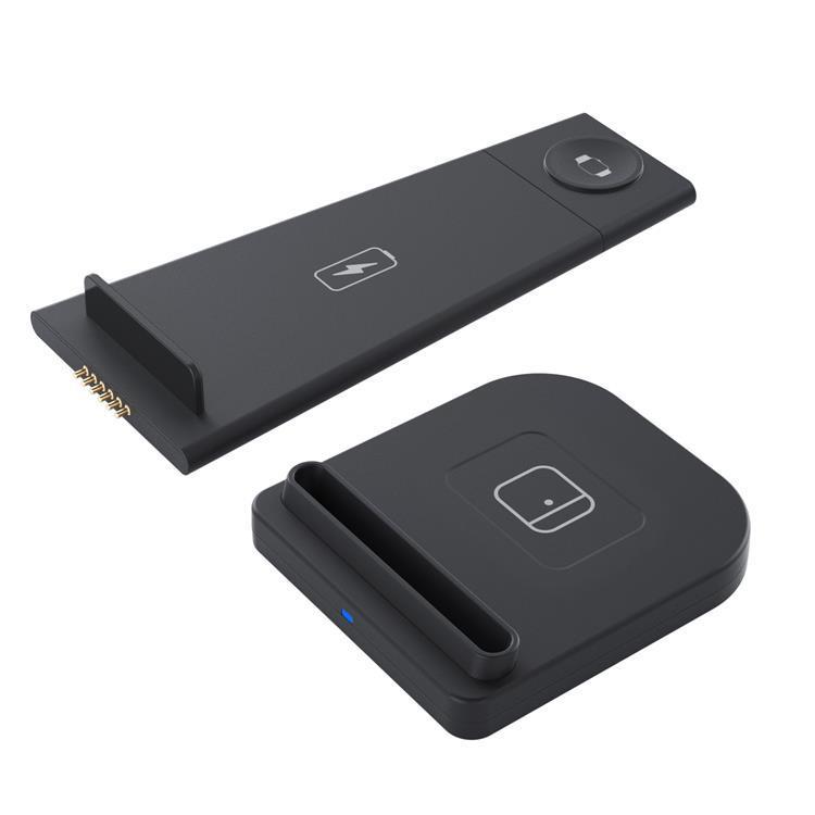 KTX-464787 3-in-1 Foldable Wireless Charger for Mobile Phones, Headphones, and Smartwatches