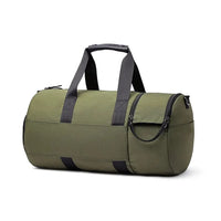 HKM-482835 Retro Waterproof Fitness Travel Bag - Heavy Duty Waxed Canvas and Leather Accents, Multiple Colours Available