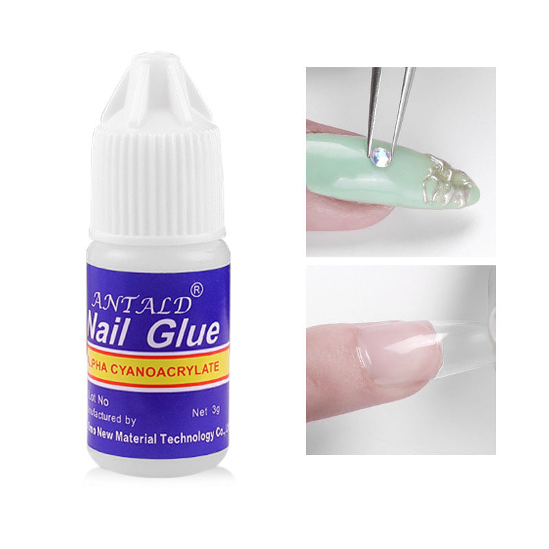 JMT-646858 Nail Glue for Jewelry Adhesion – 3g Organic Solution with Brush Applicator