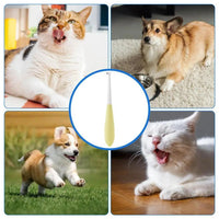 HKM-594387 Cat and Small Dog Toothbrush with Soft Bristles and Anti-Slip Handle for Safe Oral Care