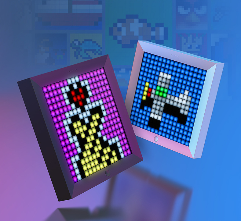 KTX-725203 Bluetooth LED Photo Frame with Clock Display and Ambient Lighting