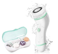 HKM-047635 4-in-1 Waterproof Facial Cleansing Brush with Travel Case – Deep Cleansing, Exfoliating & Pore Tightening Brush Set