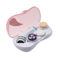 HKM-047635 4-in-1 Waterproof Facial Cleansing Brush with Travel Case – Deep Cleansing, Exfoliating & Pore Tightening Brush Set