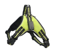 HKM-469779 LED Dog Harness with Oxford Cloth for Night Travel, Adjustable Chest Strap for Medium and Large Dogs