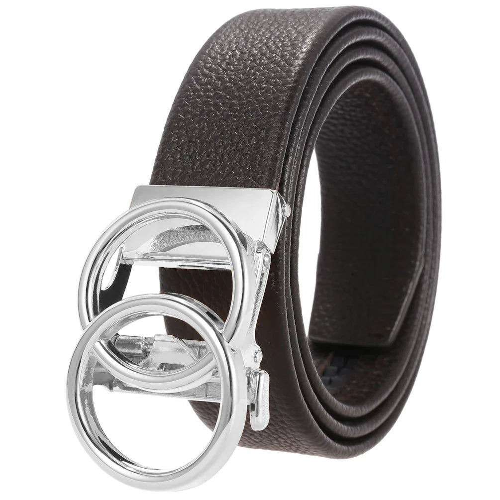 HKM-634451 Automatic Men's Belt in Genuine Leather with Luxury Finish
