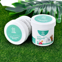 HKM-972691 Pet Cleaning Wipes with Aloe Vera - 150 Tablets for Eyes, Ears, and Body Care