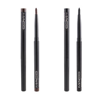 HKM-659987 Auto-Rotating Eyebrow Pencil and Eyeliner Pen - One-Stroke Application, Black & Coffee Colors, Pack of 12