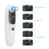 HKM-325075 Rechargeable Electric Blackhead Remover with 5 Suction Heads for Skin Tightening and Rejuvenation