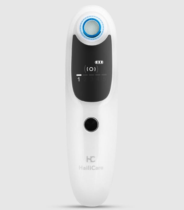 HKM-325075 Rechargeable Electric Blackhead Remover with 5 Suction Heads for Skin Tightening and Rejuvenation