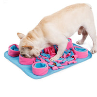 HKM-042451 Snuffle Mat for Dogs - Fleece, 45x45x5cm - Encourages Sniffing, Reduces Anxiety, and Promotes Slow Eating