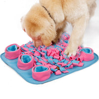 HKM-042451 Snuffle Mat for Dogs - Fleece, 45x45x5cm - Encourages Sniffing, Reduces Anxiety, and Promotes Slow Eating