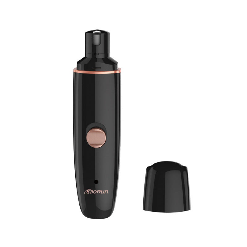 HKM-611091 Cat Nail Clipper - Ergonomic ABS Design with USB Charging and User Manual