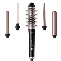 HKM-092627 Automatic Multifunctional Large Wave Hair Curler with Headbands - Rose Gold and Black Options, 1000W, Wired Power Supply