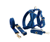 HKM-729619 Soft Velvet Dog Collar with Matching Accessories - Adjustable Sizes XS to XL