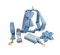 HKM-729619 Soft Velvet Dog Collar with Matching Accessories - Adjustable Sizes XS to XL