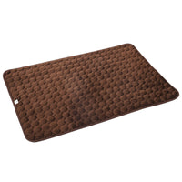 HKM-269523 Reversible Thermal Dog Bed in Brown, Dark Gray, and Pink, Available in Sizes S and L