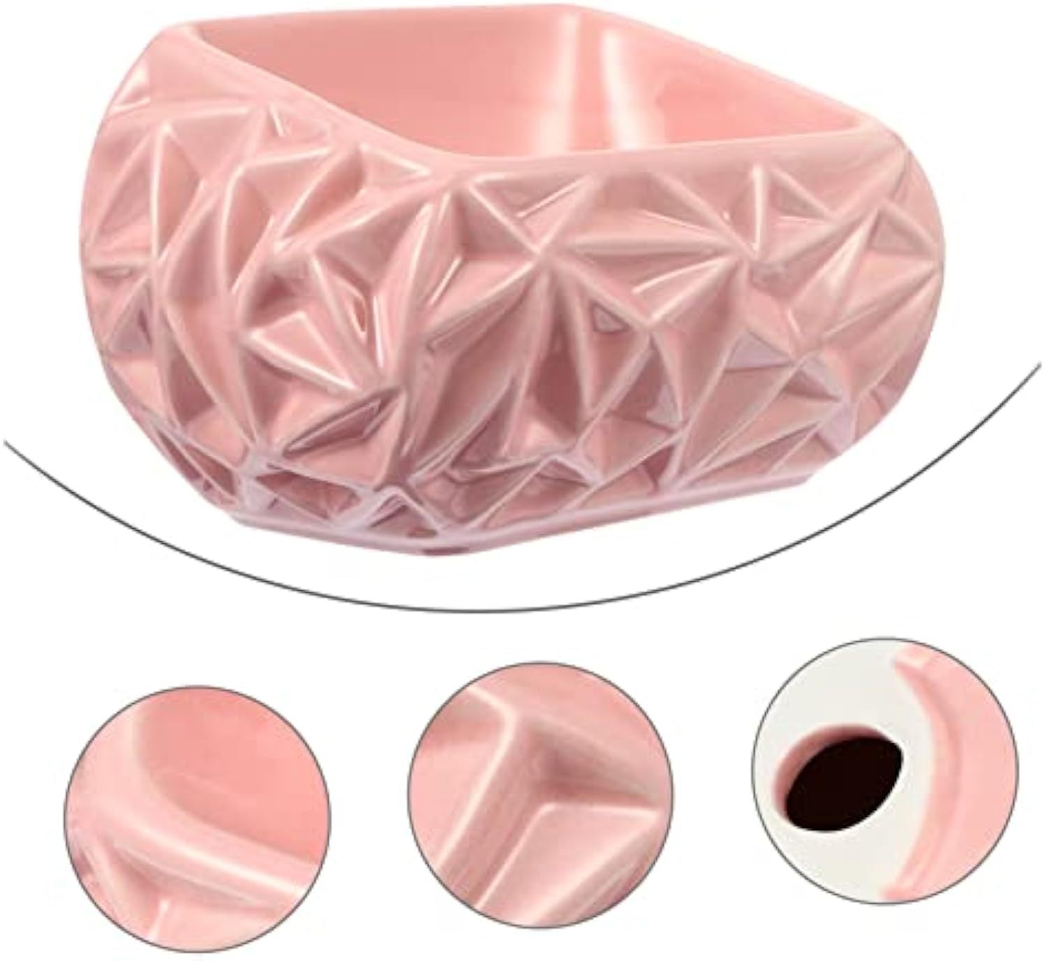HKM-397971 Ceramic Pet Feeding Bowl for Cats and Dogs – Adjustable Design with Stable Bottom, Ideal for Food and Water