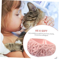 HKM-397971 Ceramic Pet Feeding Bowl for Cats and Dogs – Adjustable Design with Stable Bottom, Ideal for Food and Water