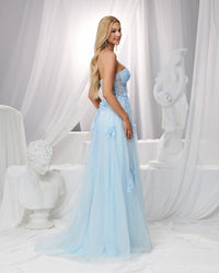 HKM-696531 Elegant Blue Evening Gown for Women - Style EZ25159