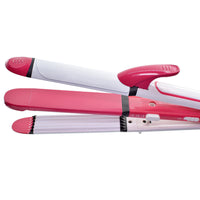 HKM-175635 3-in-1 Hair Straightener with Tourmaline Ceramic Technology and Constant 200° Temperature