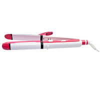 HKM-175635 3-in-1 Hair Straightener with Tourmaline Ceramic Technology and Constant 200° Temperature