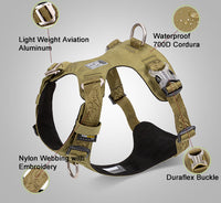HKM-892307 Lightweight Explosion-Proof Dog Harness with DuPont COROUSE Material and Duraflex Buckle