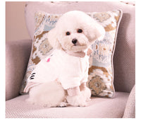 HKM-801619 Velvet Pomeranian Bichon Teddy Princess Outfit in Soft Cotton