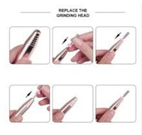 HKM-141715 Versatile Electric Nail Drill Manicure Machine with 6 Metal Bits and Abrasive Belts for Home and Salon Use