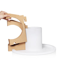 HKM-805843 Corrugated Paper Cat Tunnel and Scratcher with Integrated Resting Space