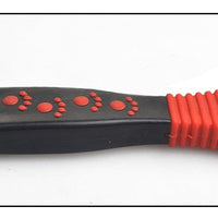 HKM-574867 Stainless Steel Pet Knot Comb for Efficient Dog Hair Removal - Red, 18 x 4.5 cm