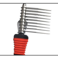 HKM-574867 Stainless Steel Pet Knot Comb for Efficient Dog Hair Removal - Red, 18 x 4.5 cm