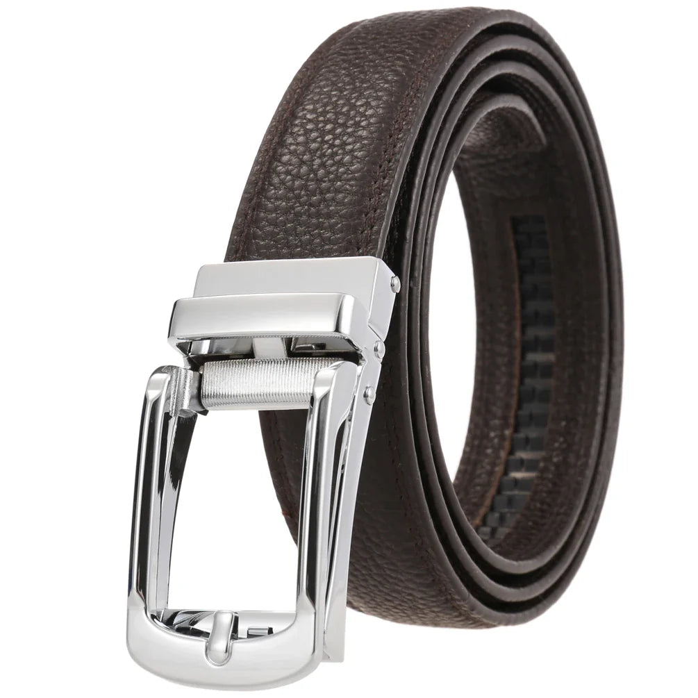 HKM-479827 Men's Designer Leather Cowboy Belt - Model LY33-23426-5