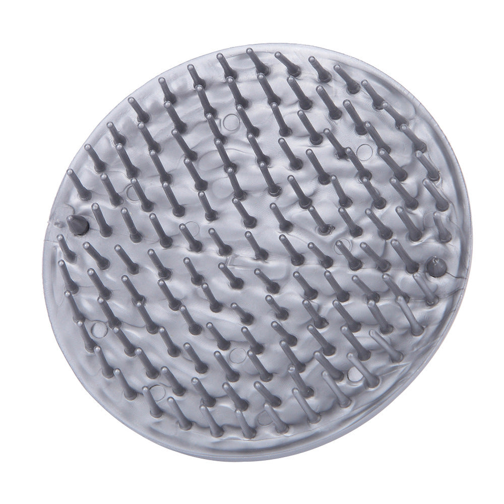 HKM-042195 Scalp Cleansing Dandruff Shampoo Brush - Lightweight PP Material, Available in Purple, Red, and Gray