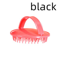 HKM-042195 Scalp Cleansing Dandruff Shampoo Brush - Lightweight PP Material, Available in Purple, Red, and Gray