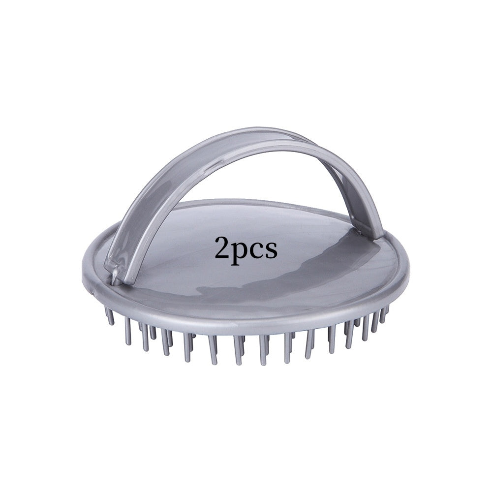 HKM-042195 Scalp Cleansing Dandruff Shampoo Brush - Lightweight PP Material, Available in Purple, Red, and Gray