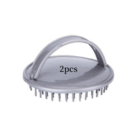 HKM-042195 Scalp Cleansing Dandruff Shampoo Brush - Lightweight PP Material, Available in Purple, Red, and Gray