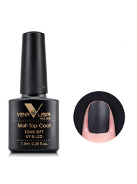 HKM-663699 Rubber Base Nail Polish Set with Matte, Frosted, and Sealing Layers - 7.5ml