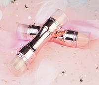 HKM-786451 4-in-1 Portable Makeup Brush Set with PBT Bristles and Latex Sponge Puff