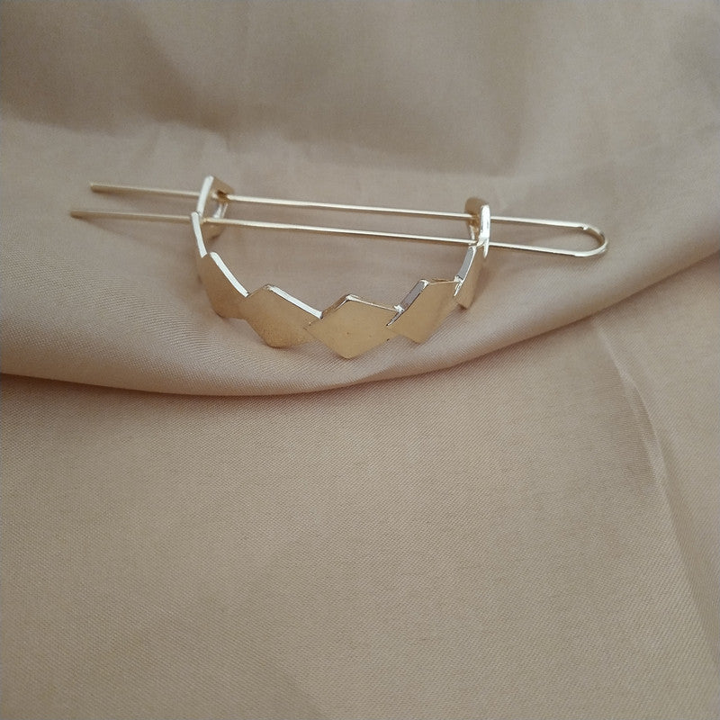 HKM-176723 Wooden Hairpin with Alloy Pendant and Colorful Feathers - Stylish Hair Accessory