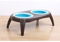 HKM-452947 Folding Double Pet Bowl with PP and TPR Material for Convenient Feeding