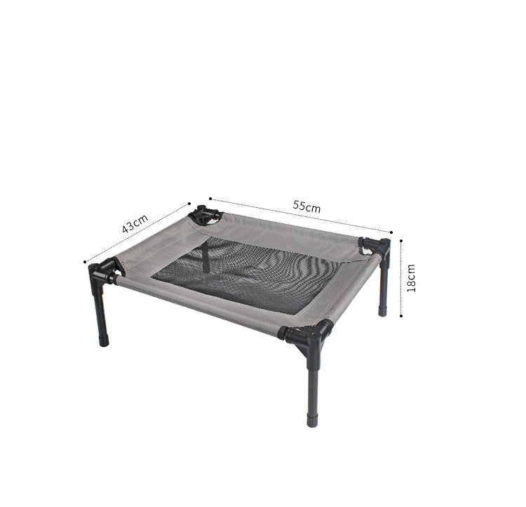 HKM-663059 Outdoor Portable Dog Bed with Removable Oxford Cloth Cover and Steel Frame for Camping and Home Use
