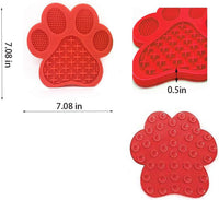 HKM-539091 Peanut Butter Dog Licking Mat with Strong Suction | Slow Feeder for Bathing, Grooming, and Training