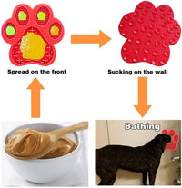 HKM-539091 Peanut Butter Dog Licking Mat with Strong Suction | Slow Feeder for Bathing, Grooming, and Training