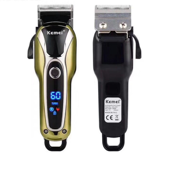 HKM-774931 Rechargeable LCD Hair Clipper KM-1990 with Accessories and USB Charging