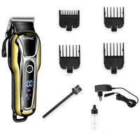 HKM-774931 Rechargeable LCD Hair Clipper KM-1990 with Accessories and USB Charging